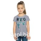 Футболка для девочек, рост 98 см, цвет белый