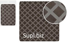 Decorative pillowcase, 45x45cm, diamond-shaped, zippered, one-sided. Color: brown (velvet).