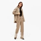 Костюм женский (рубашка, брюки) MINAKU: Casual collection цвет бежевый, размер 44