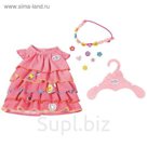 Игрушка BABY born «Платье и ободок-украшение», с вешалкой
