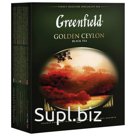 Чай GREENFIELD (Гринфилд) «Golden Ceylon», черный, 100 пакетиков в конвертах по 2 г, 0581