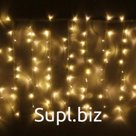 Гирлянда "Занавес" 8 режимов, IP20, прозрачный провод, 3x3м - Прозрачный - ПВХ - IP - 20 - Мигание - 8 режимов - Белый - 400
