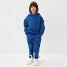 Костюм детский (толстовка, брюки) KAFTAN Basic line, размер 38 (146-152 см), синий
