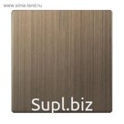 Клавиша для выключателя одноклавишного  WL12-SW-1G-CP, цвет бронзовый