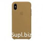 Чехол накладка Silicone Case для iPhone Xr, силикон, с логотипом, AAA, цвет: малиновый (Rose Red)