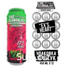 Безалкогольный энергетический напиток ( энергетик ) The Scandalist Ex's Heart со вкусом со вкусом яблока, киви и малины.
