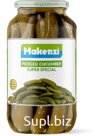 Маринованные огурцы – СуперСпешл, в стеклянной банке.  ТМ Makenzi. Масса нетто 1 шт.: 680 г ± 20 г