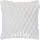 Decorative pillow 45x45cm, honeycomb, faux fur