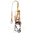Система страховочная лямочная, с наплечными и набедренными лямками, с амортизатором и нерегулируемым стропом из полиамидной ленты — СУС II АЖ ЭКОНОМ.