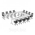 Стол для переговоров Феникс-8, цвет белый