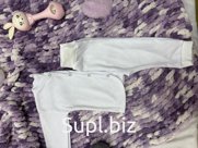 Костюм (блуза+штаны) Цвет: белый, тифани