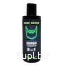 Super-observing gel-shampoo for the face and beard Green Neon-exotic verbena