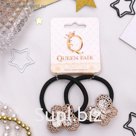 Резинка для волос "Ажур" (цена за штуку) бабочка