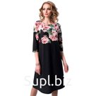 Платье женское, размер 46, цвет чёрный