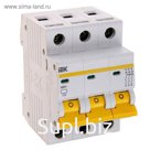 Выключатель автоматический IEK, трехполюсный, C 10 А, ВА 47-29, 4.5 кА, MVA20-3-010-C