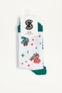 Носки SUPER SOCKS Шишки, белый