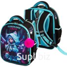 Рюкзак каркасный 35х27х13 см, deVENTE Junior 14L Korokoro, + брелок, для девочки