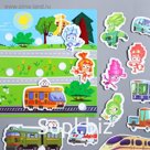 Развивающая игра на липучках, конструктор «Веселые липучки. Изучаем транспорт», ФИКСИКИ