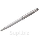 Ручка шариковая Parker "Sonnet Metal &amp; Pearl CT" черная, 1,0мм, поворот., подар. уп.