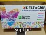 DELTAGRIP TPE Перчатки прозрачные из термопластэластомера 100/1000 (размер 8 (M))