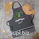 Фартук «Доляна. Главный на кухне», 70×60 см, рогожка,100% хлопок, 160 г/м²