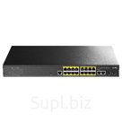Коммутатор Cudy GS2018PS2-200W (L2) 16x1Гбит/с 2SFP 16PoE+ 200W управляемый