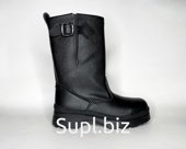 Сапоги кожаные утепленные женские "Монтажник", мех-шерсть, ТЭП