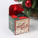 Набор новогодних махровых полотенец "Этель" Merry Xmas 30х30 см-4 штуки, хлопок 340г/м2