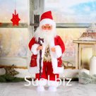 Дед Мороз под ёлку «Зимнее волшебство. Новогодняя игрушка в шубке, в очках, в валенках» двигается, с подсветкой, 36 см