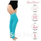 Гетры для танцев Grace Dance №5, длина 60 см, цвет бирюзовый