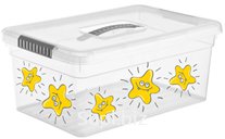 Ящик для хранения Kid's Box с ручкой 10л Звездочки