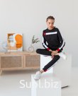 Костюм спортивный WE ARE FAMILY черный белый. Артикул: СК-67
