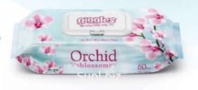 Влажные салфетки Giggles Orchid Blossom Wipes 60 Adet / Pcs X 24 Bags
