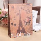 Пакет крафт "Париж", 23 х 8,5 х 32 см
