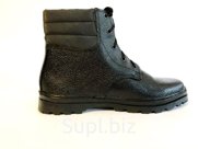 «ПИЛОТ» ботинки юфть/кирза, мягкий кант, высота 18 см., иск мех