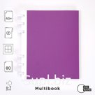 Тетрадь в клетку A5+ / 80 листов на дисках (Multibook со сменными блоками), фиолетовая 301-Mb5-TP
