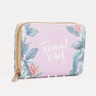 Кошелёк, 2 отдела, для карт, для монет, с ручкой, цвет розовый