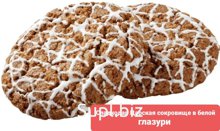 Печенье Царская коллекция Миледи овсяное в белой глазури 1/3