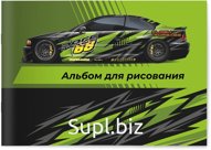 Альбом для рисования на скобе Lamark "Трек", А5, 12 л., 205х145 мм