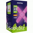 Smartbuy FITO св/д лампа для растений E27 40W фито 52мкмоль/с 109х200 SBL-5-leaves-40-fito-E27 (1/25)