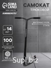 Самокат трюковой GRAFFITI Zigzag 23, колёса PU 100 мм, 85А, цвет чёрный
