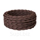 Ретро провод силовой Retro Electro, 2x2.5, коричневый, 200м, катушка