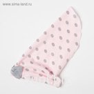 Косынка (панама) в горох Крошка Я, розовый, р.44