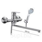 Смеситель для ванны Osgard AMUNGEN 82223, с лейкой и шлангом, длинный излив