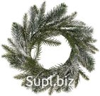 Decorative coniferous wreath, size 35x10 cm
