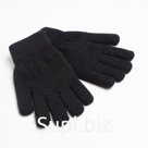 Перчатки женские двухслойные MINAKU однотонные, размер 6,5, цвет черный