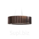 WOODLED ROTOR Chandelier S, on a pendant string, American walnut