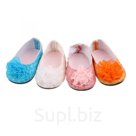 Балетки для куклы с бантом из органзы 7 см