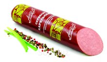 Продукт из мяса птицы. Колбасное изделие варено-копченое охлажденное. Колбаса «Сервелат Карельский» 2 сорт