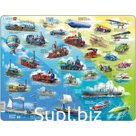 Пазл Larsen «История транспорта», 54 элементов